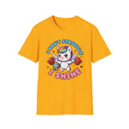 I Don’t Struggle I Shine Unicorn T-Shirt — Cute Rainbow Weightlifting Motivational Tee