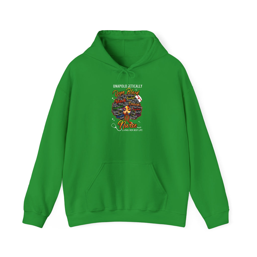 "Unapologetically Dope Black Nurse" Inspirational Pullover — Nurse Hoodie