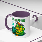 Sip Happens Coffee Mug — Funny Frog Coffee Cup (11/15oz)