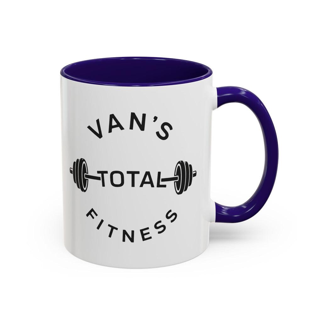 Van's Total Fitness Coffee Mug (11oz/15oz) — Gym Barbell Ceramic Mug