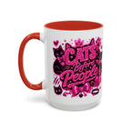 Cats Before People Coffee Mug — Pink Cat Lover Gift (11/15oz)