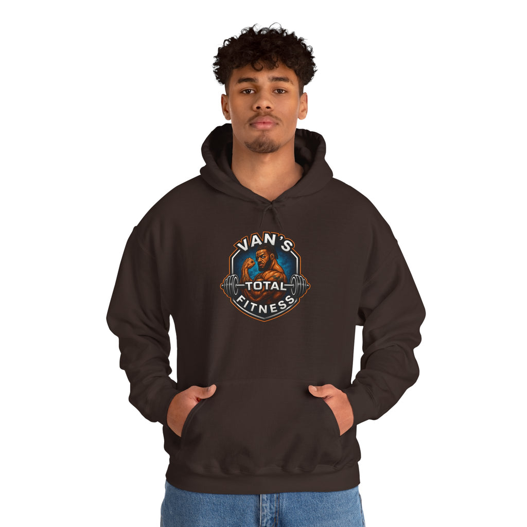 Van's Total Fitness Hoodie — Gym Logo Pullover for Trainers & Athletes