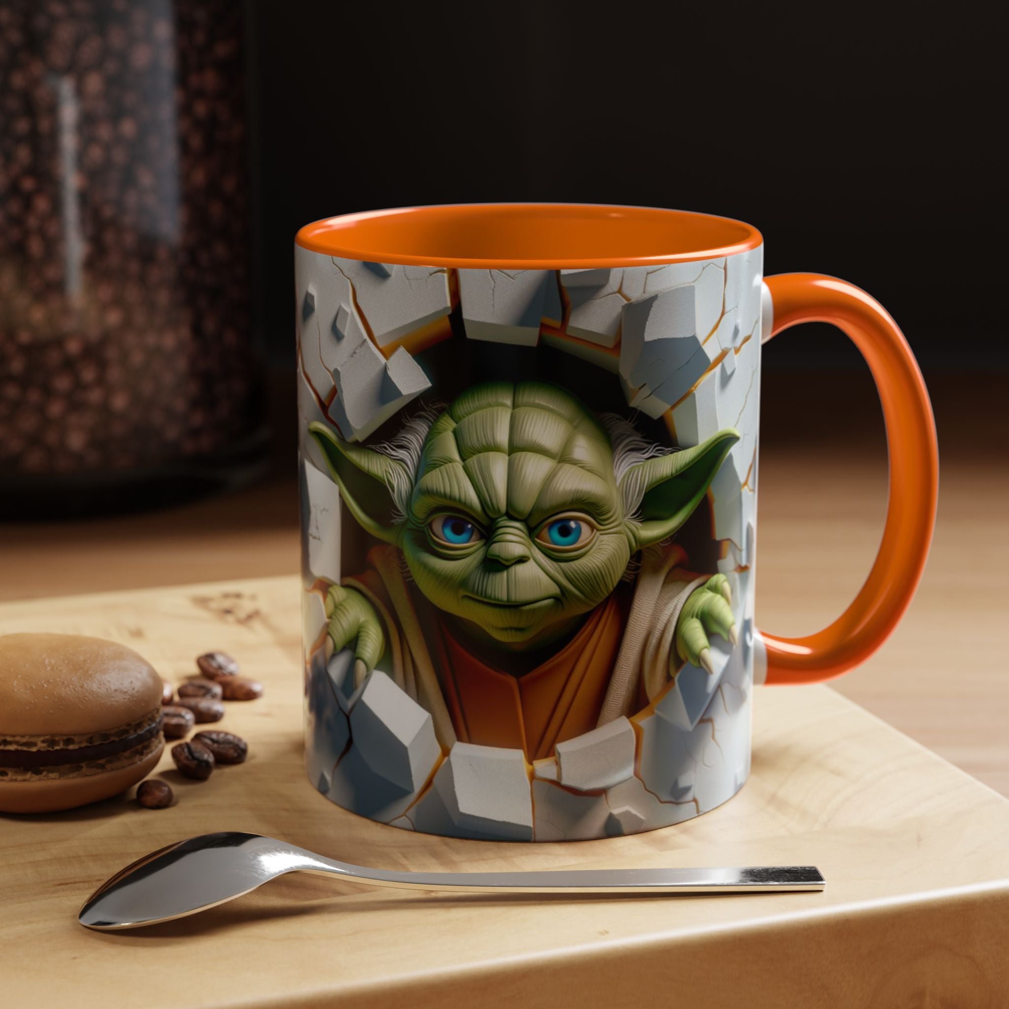 Yoda Break Through Accent Coffee Mug (11/15oz)