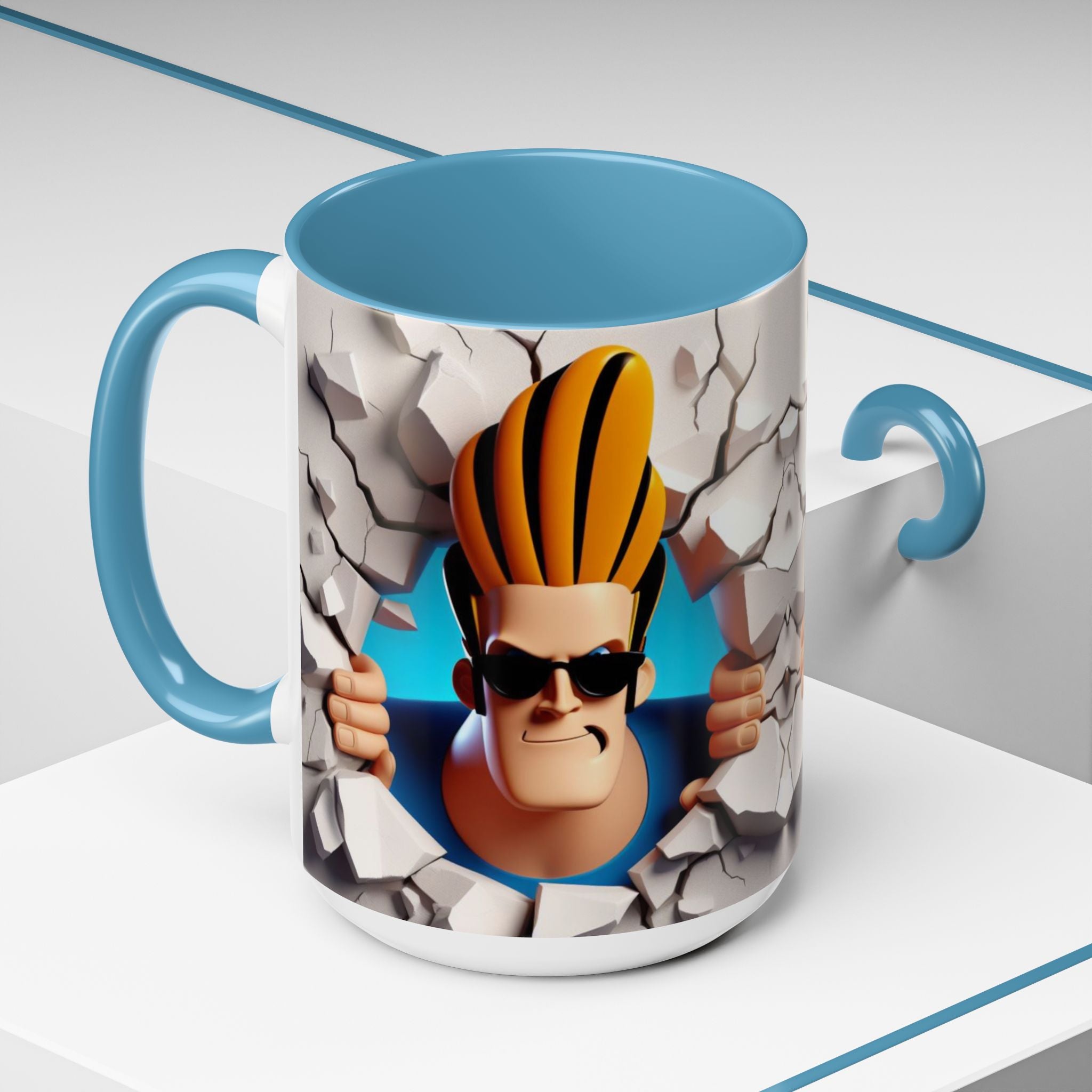 Johnny Bravo Breakthrough Coffee Mug (11oz & 15oz)