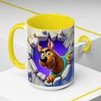 Scooby-Doo "Breaking Through" Accent Coffee Mug (11/15 oz)