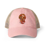 Black Nurse Magic Ponytail Back Hat - Women's Washed Mesh-Back Cap