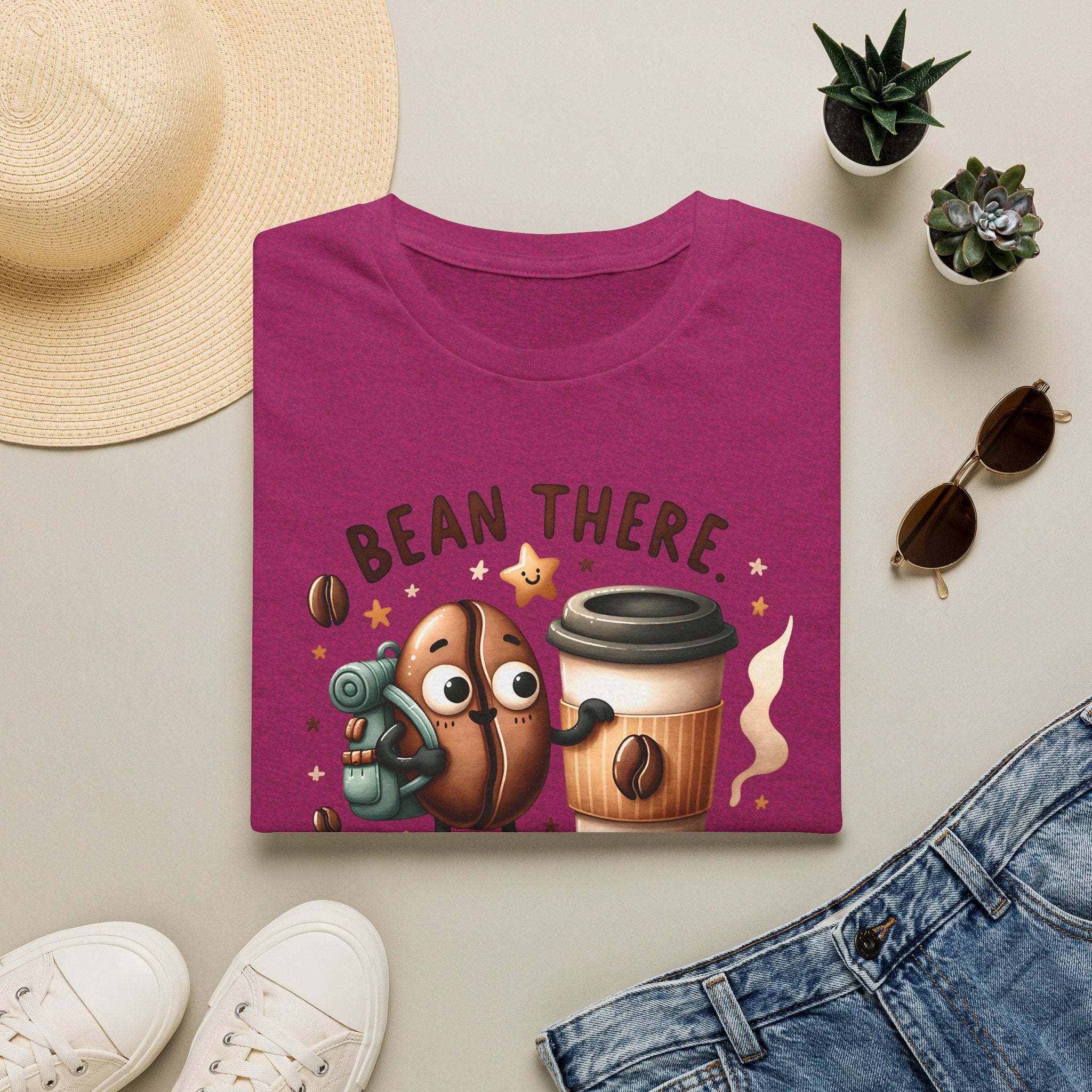 Bean There Brewed That T-Shirt — Cute Coffee Bean Pun Tee
