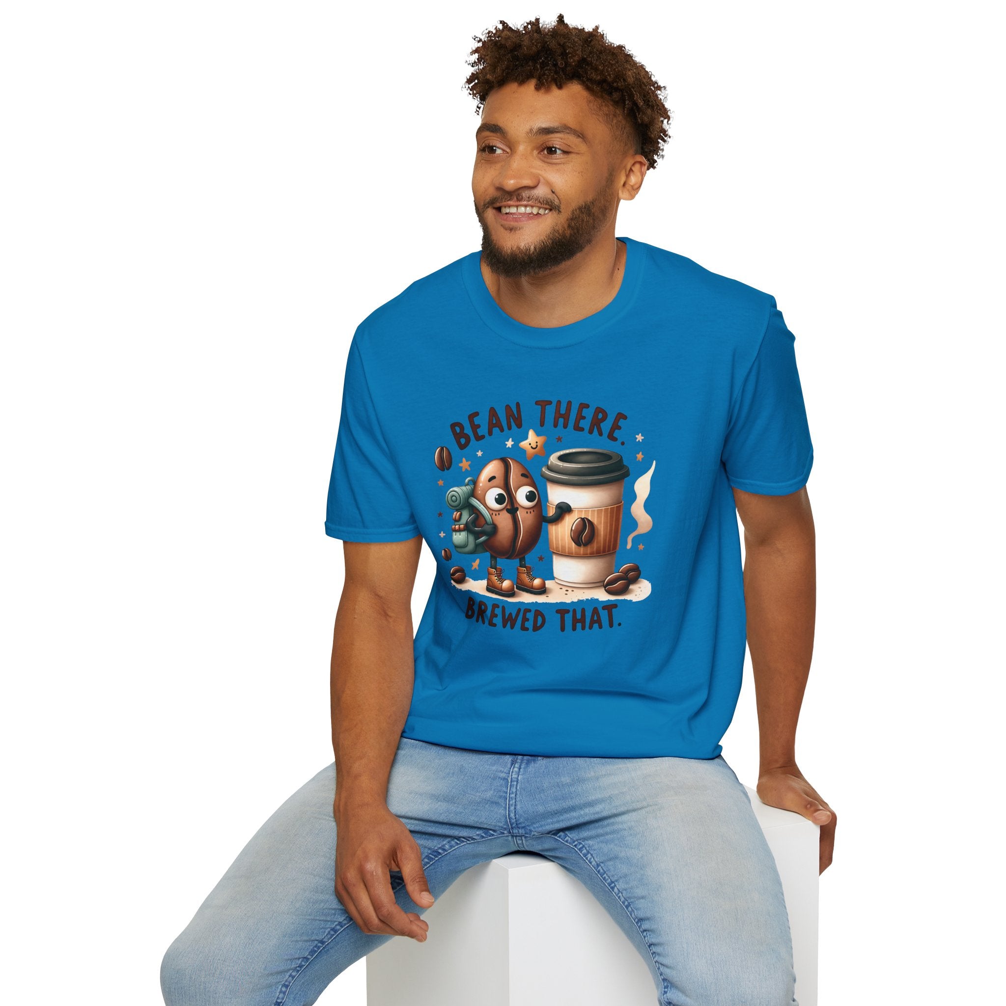 Bean There Brewed That T-Shirt — Cute Coffee Bean Pun Tee