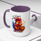 Angry Rooster 'Be Nice I'm Low on Coffee' Ceramic Coffee Mug (11/15oz)