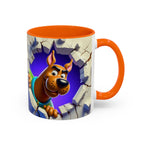 Scooby-Doo "Breaking Through" Accent Coffee Mug (11/15 oz)