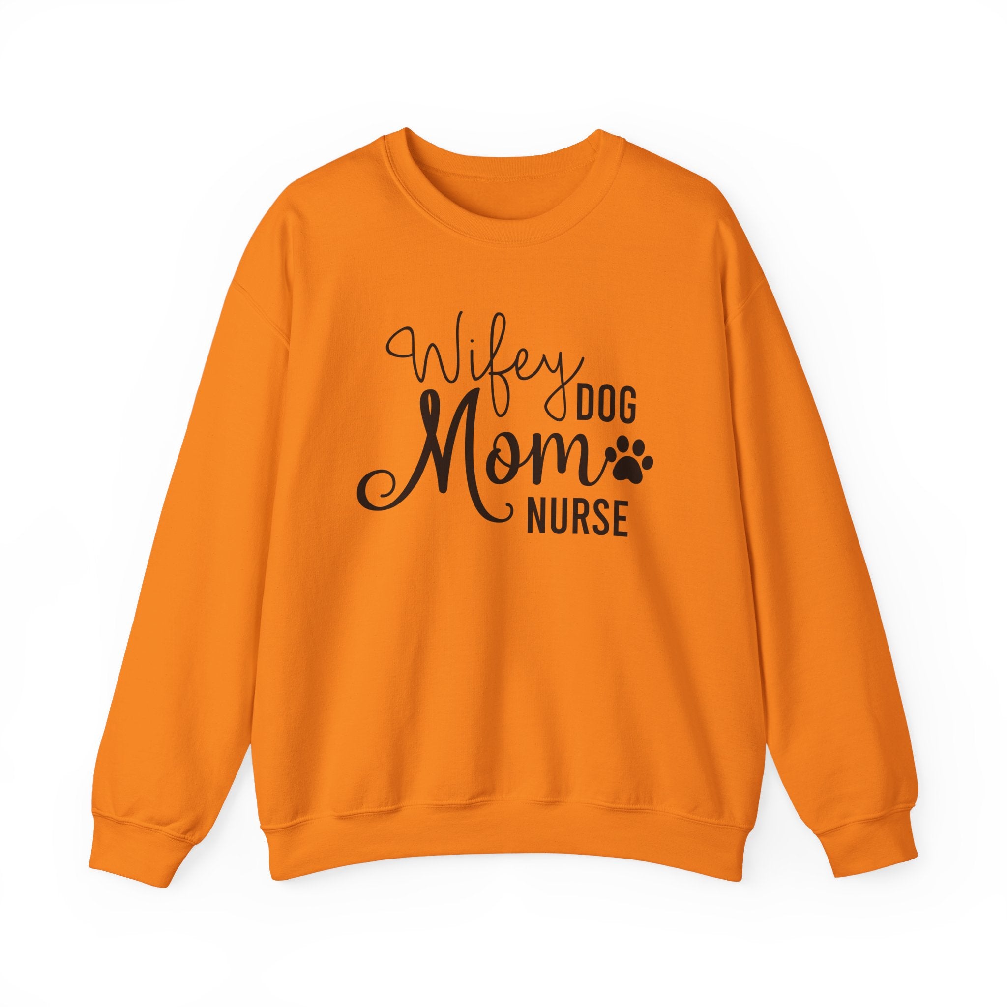 Wifey Dog Mom Nurse Sweatshirt - Cozy Crewneck for Nurses & Pet Lovers