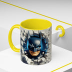 Batman "Break Through" Accent Mug — Superhero Coffee Cup (11/15oz)