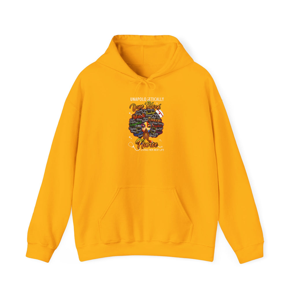 "Unapologetically Dope Black Nurse" Inspirational Pullover — Nurse Hoodie