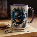 Batman "Break Through" Accent Mug — Superhero Coffee Cup (11/15oz)
