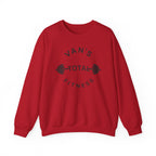 Fitness Crewneck Sweatshirt — "Van's Total Fitness" Barbell Logo