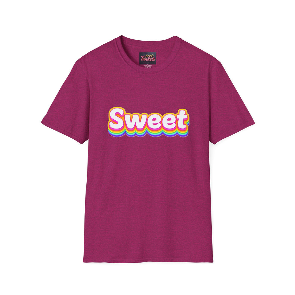 Sweet Rainbow T-Shirt — Retro Colorful Graphic Tee