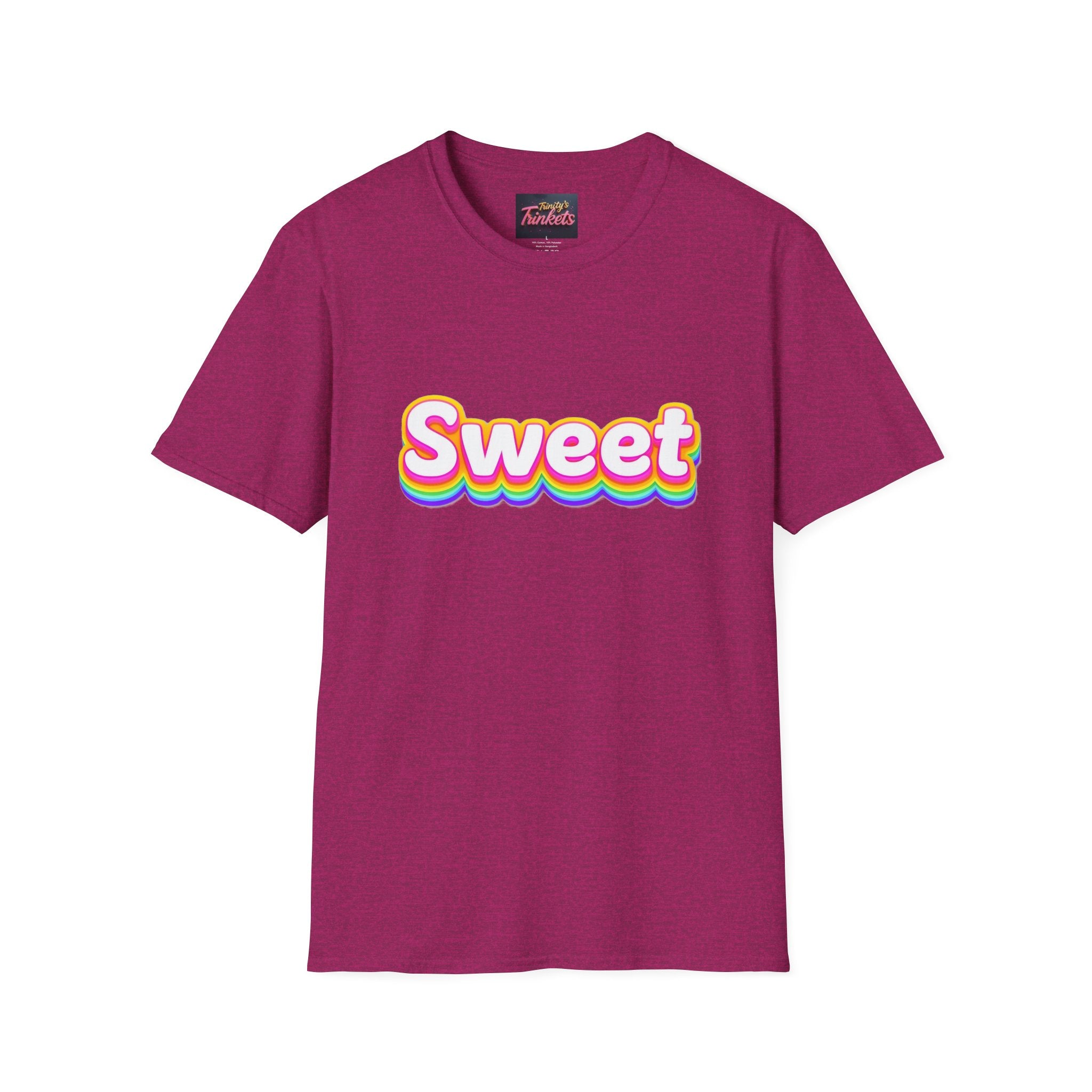 Sweet Rainbow T-Shirt — Retro Colorful Graphic Tee