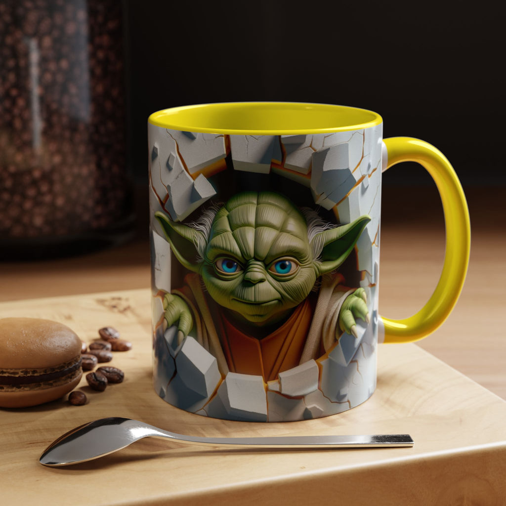 Yoda Break Through Accent Coffee Mug (11/15oz)