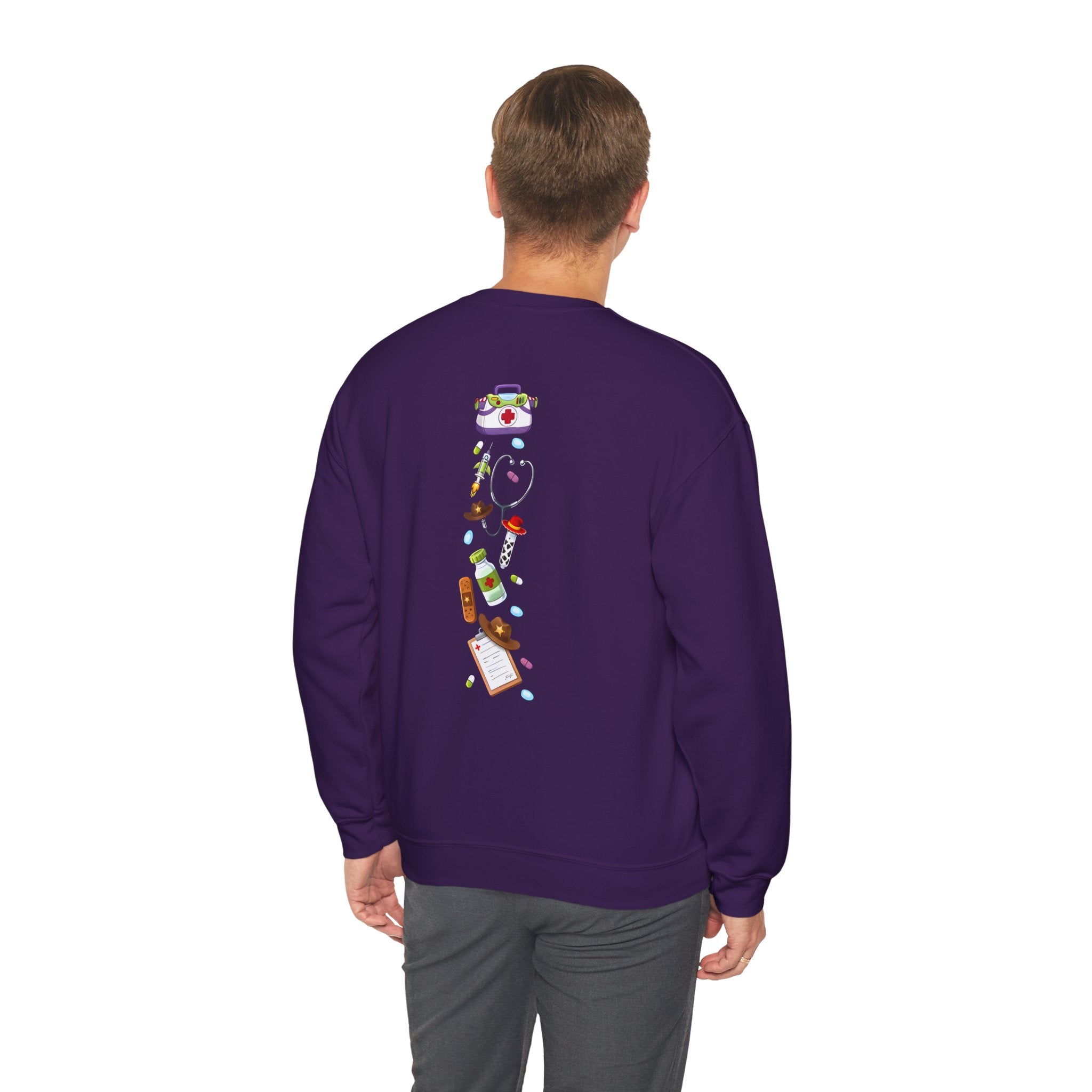 Nurse Story Sweatshirt — Cute Medical Cartoon Crewneck for Nurses