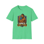 Van's Total Fitness T-Shirt | Muscular Bodybuilder Logo Tee