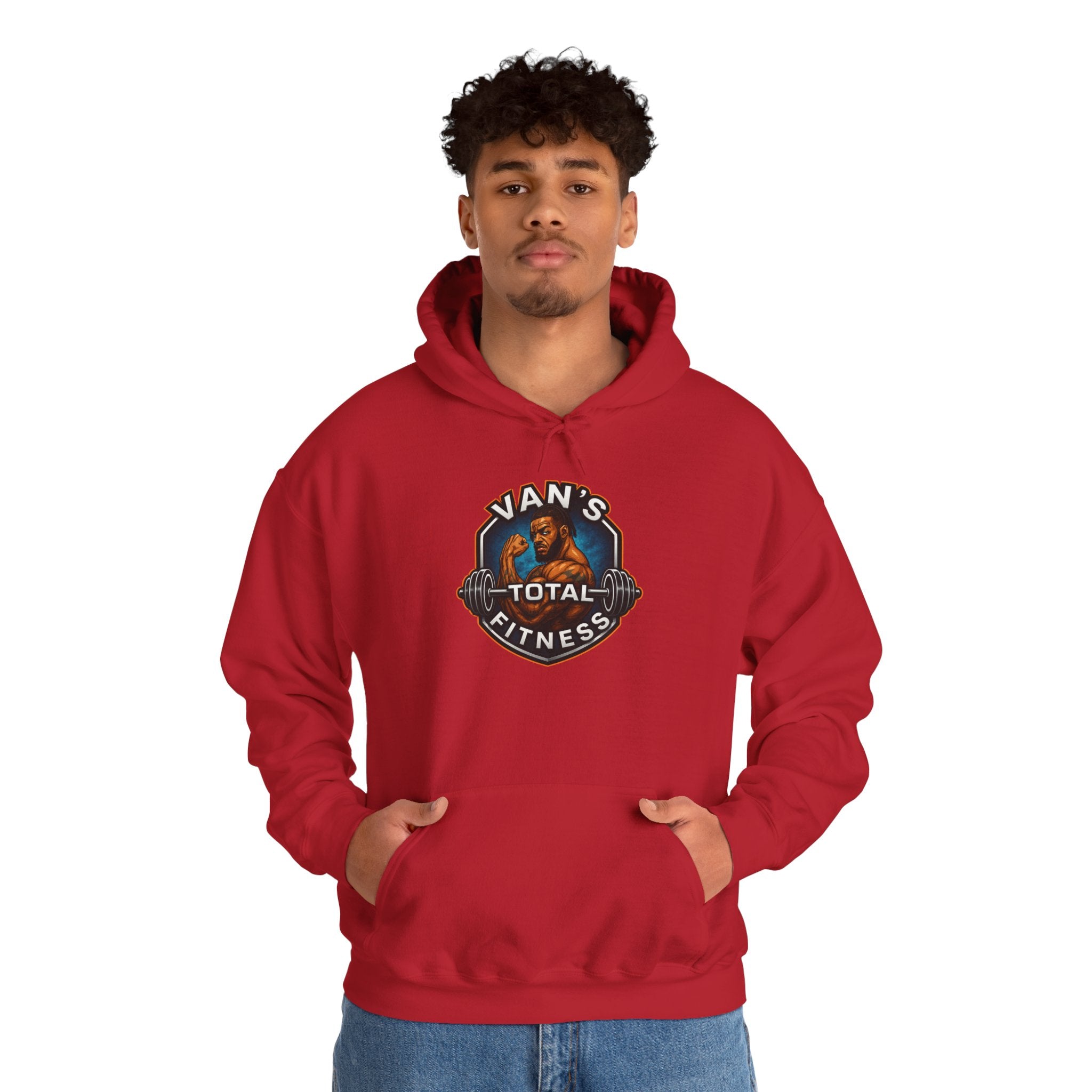 Van's Total Fitness Hoodie — Gym Logo Pullover for Trainers & Athletes