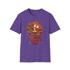 Black Nurse Magic T-Shirt — Nurse w/Brown Afro Illustration with Inspirational Words