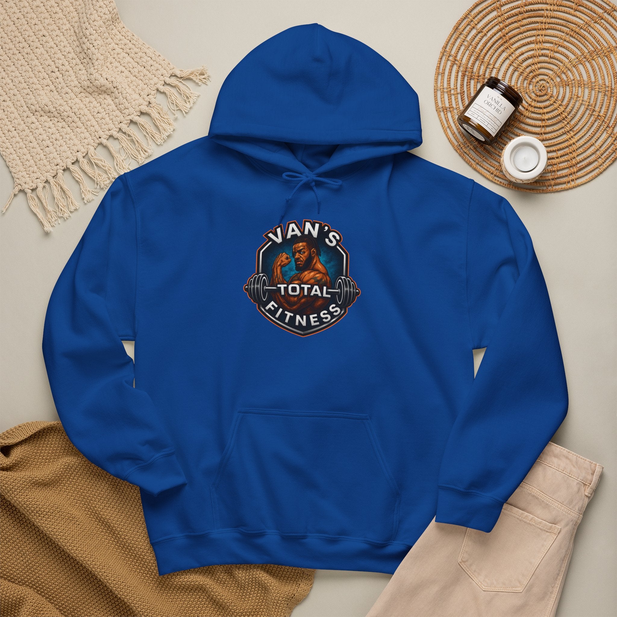 Van's Total Fitness Hoodie — Gym Logo Pullover for Trainers & Athletes