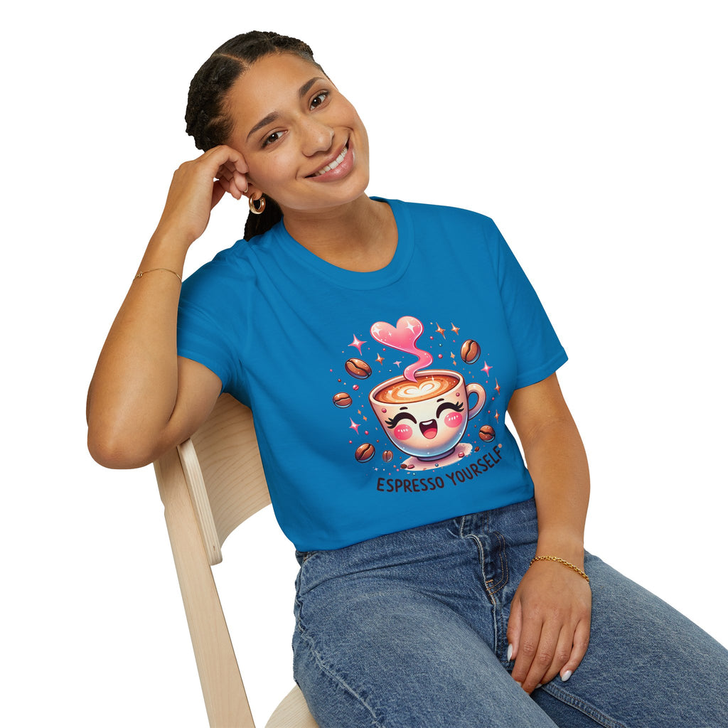 Espresso Yourself T-Shirt — Cute Kawaii Coffee Tee