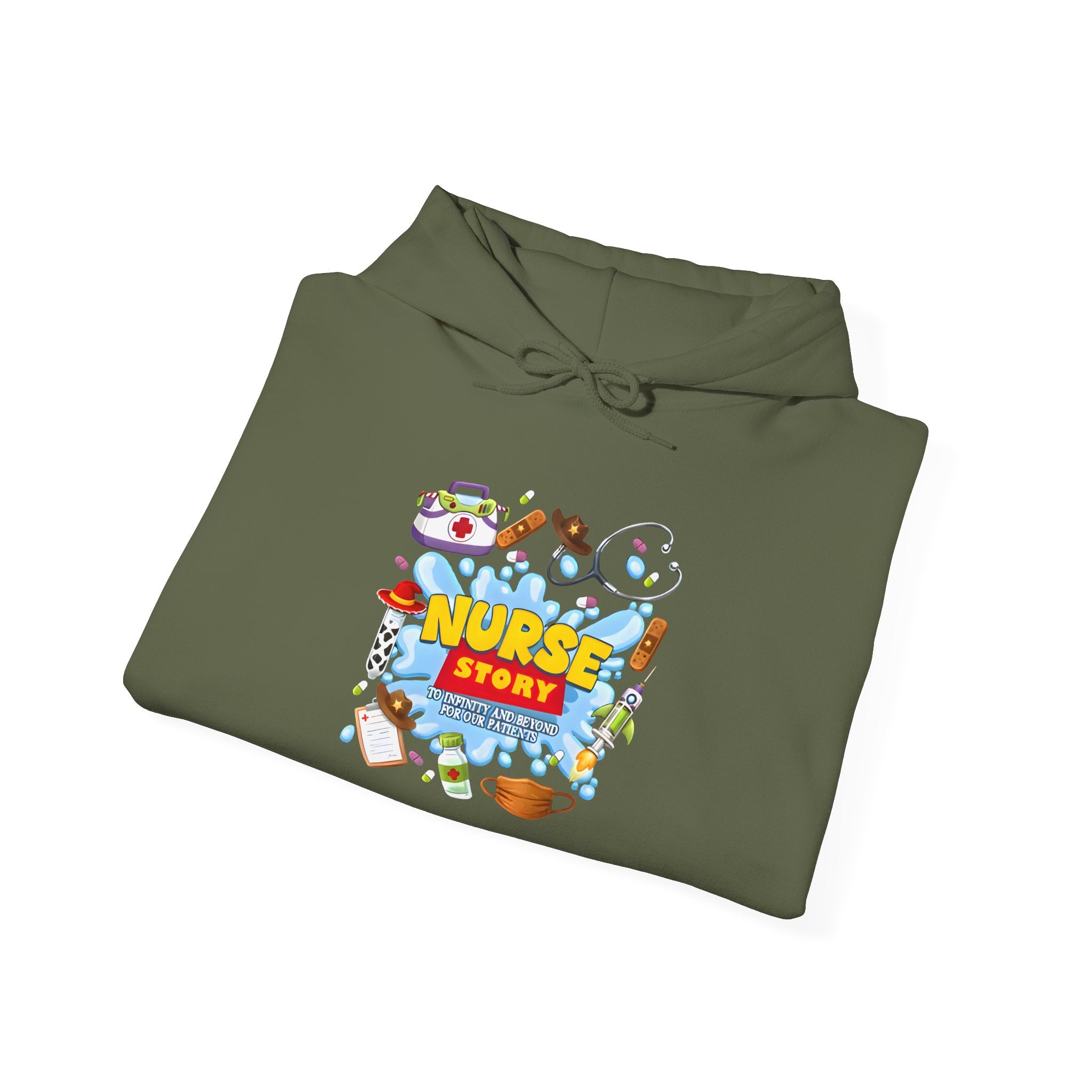 Nurse Story Hoodie – Cute 'Nurse Story' Medical Team Pullover
