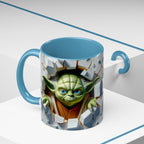 Yoda Break Through Accent Coffee Mug (11/15oz)