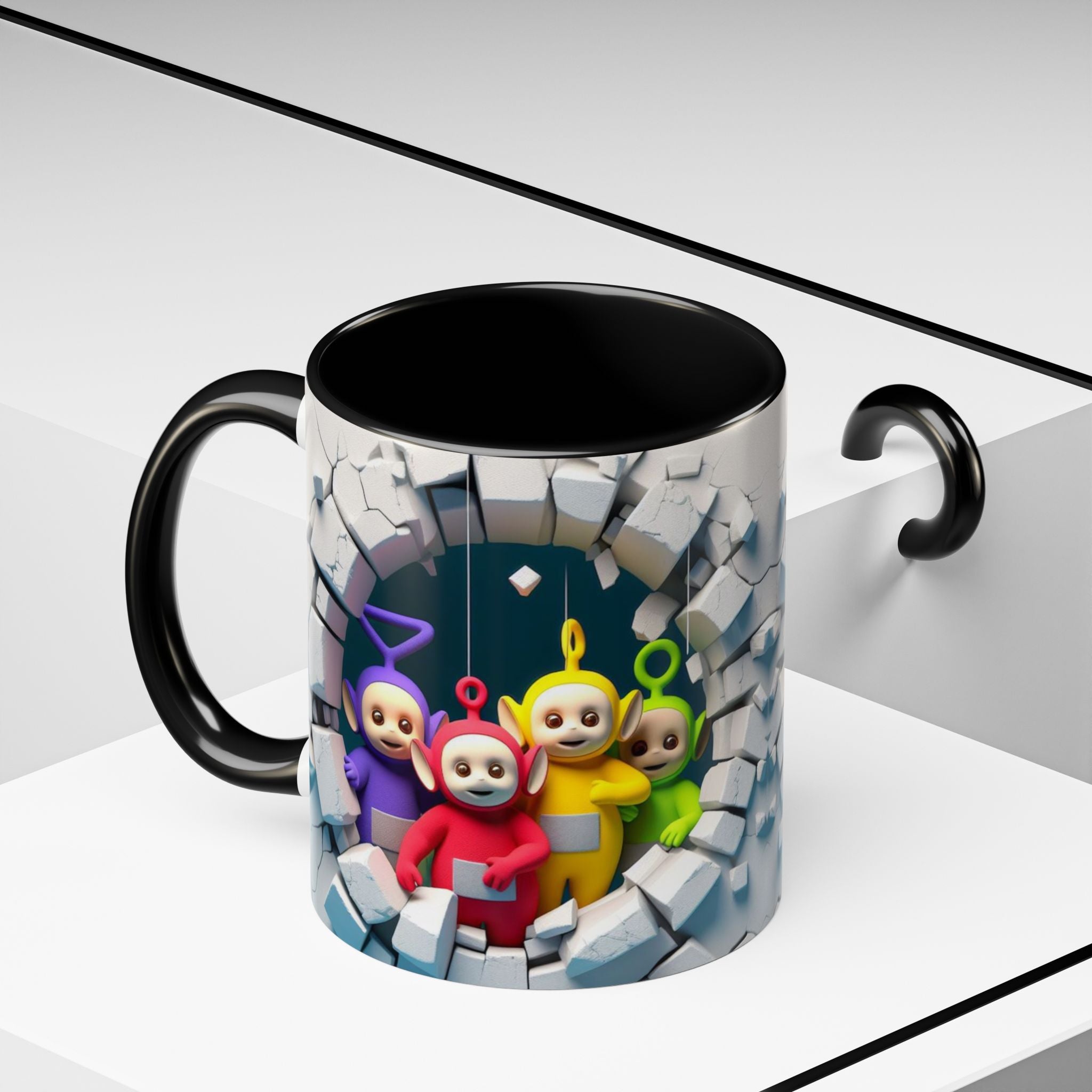 Teletubbies Tunnel Coffee Mug — Cute Retro Kids TV Character Design (11/15oz)
