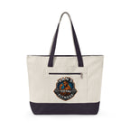 Fitness Logo Canvas Tote Bag — "Van's Total Fitness" Zippered Beach & Gym Tote