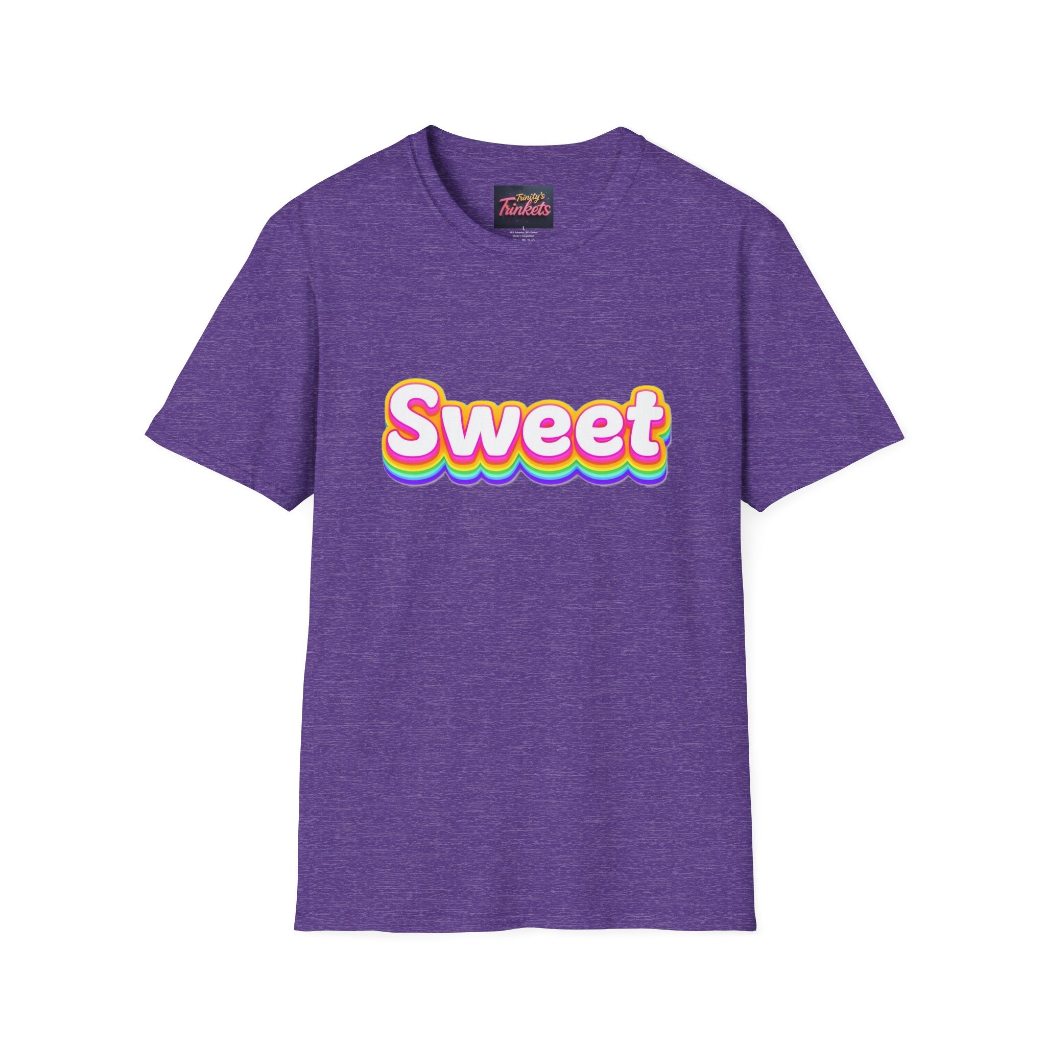 Sweet Rainbow T-Shirt — Retro Colorful Graphic Tee