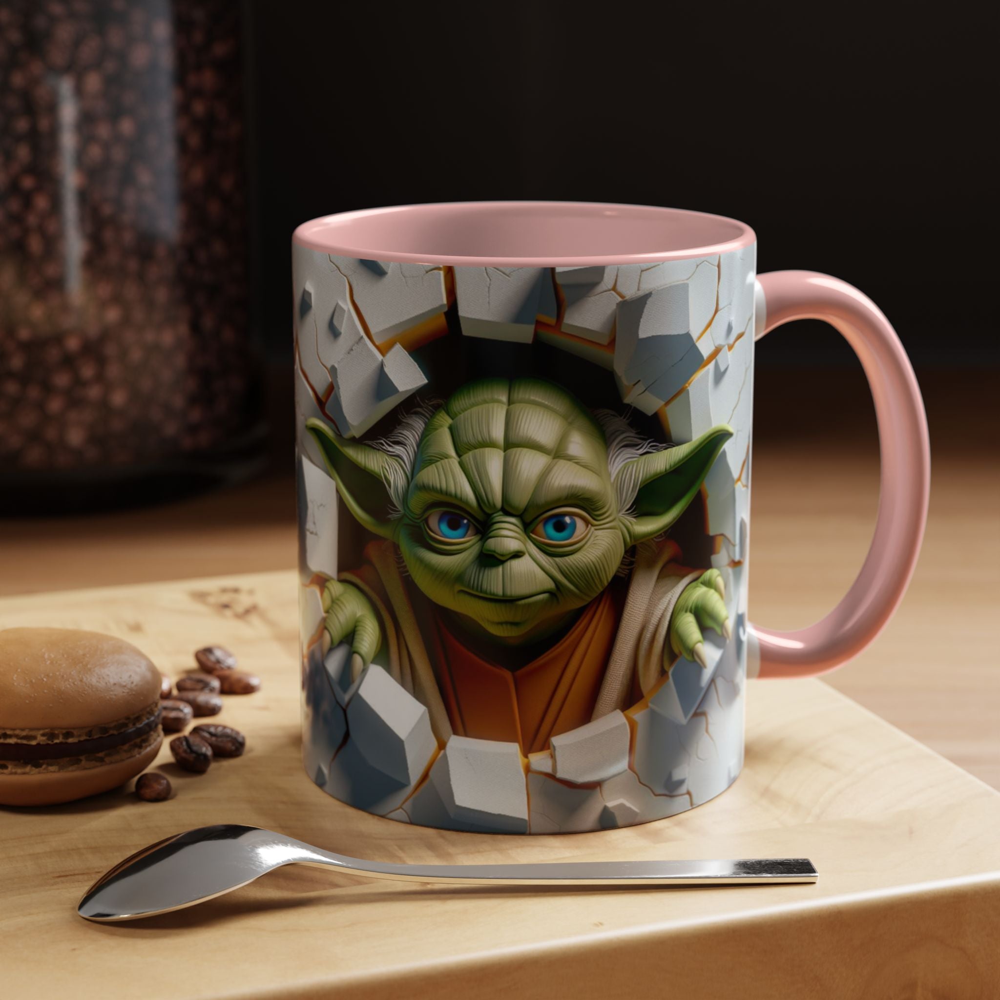 Yoda Break Through Accent Coffee Mug (11/15oz)