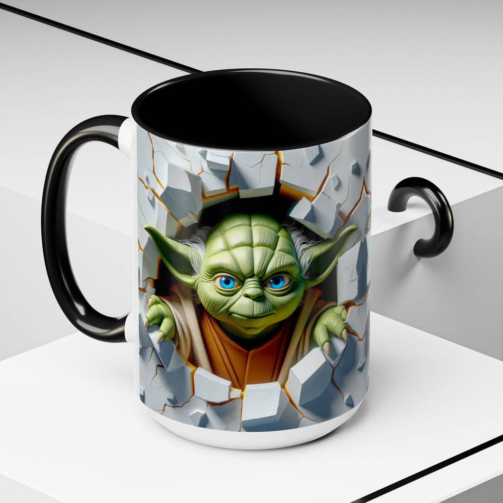 Yoda Break Through Accent Coffee Mug (11/15oz)