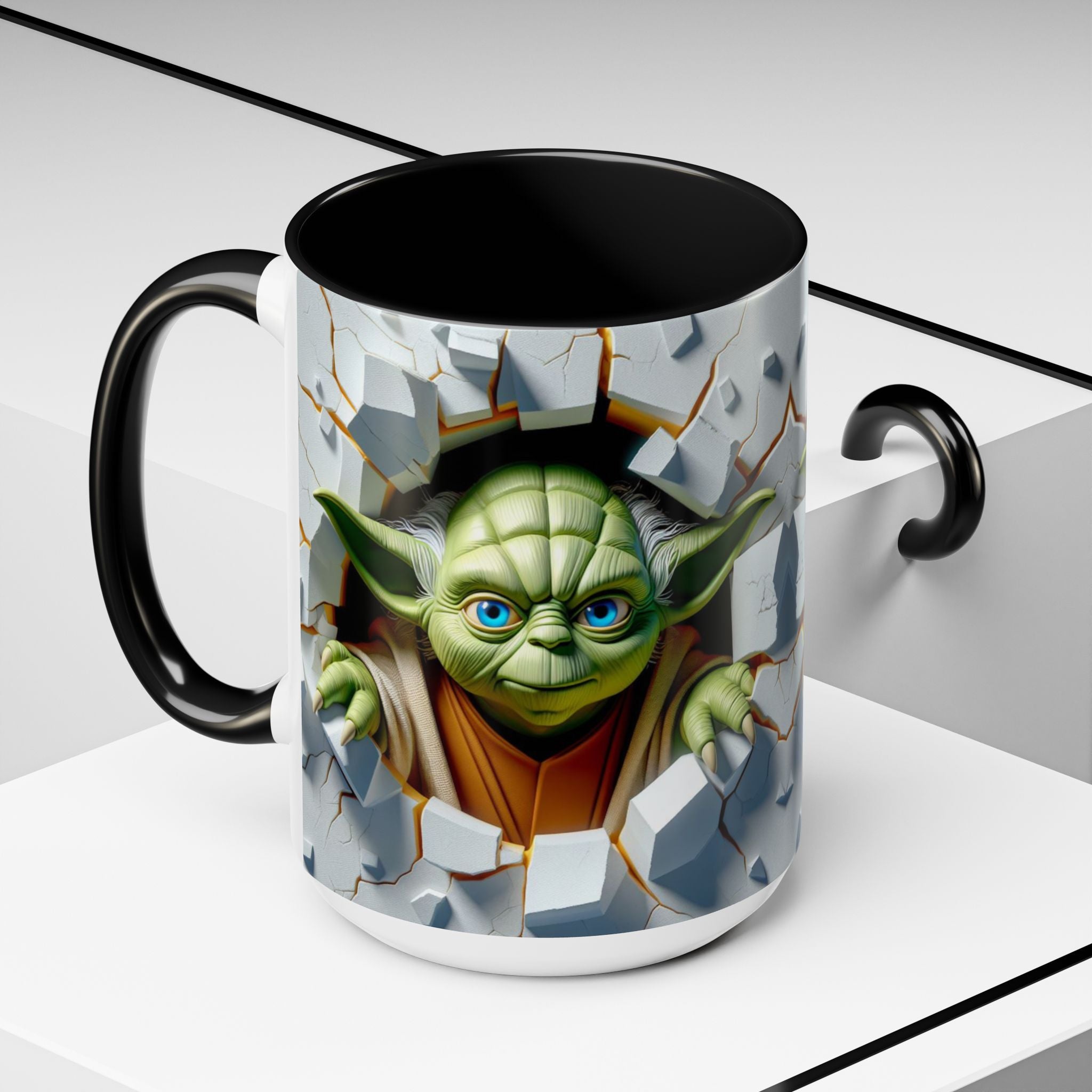Yoda Break Through Accent Coffee Mug (11/15oz)