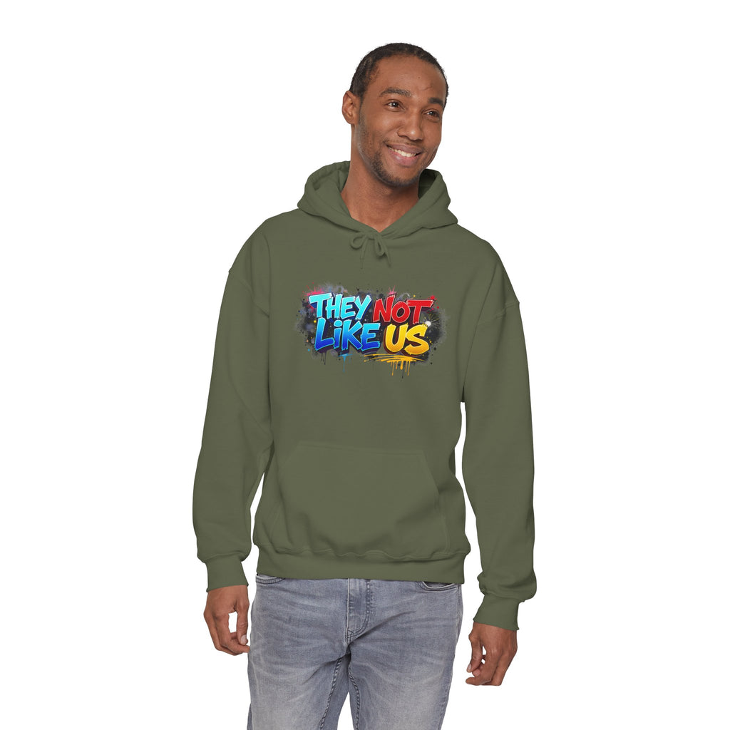 They Not Like Us Hoodie – Graffiti Streetwear Pullover Hoodie