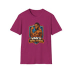Van's Total Fitness T-Shirt | Muscular Bodybuilder Logo Tee