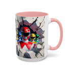Power Rangers Coffee Mug — Retro Superhero Team Design (11/15 oz)