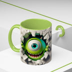Monster's Inc Mike Peekaboo Coffee Mug – Cute One-Eyed Cartoon Accent Mug (11/15oz)