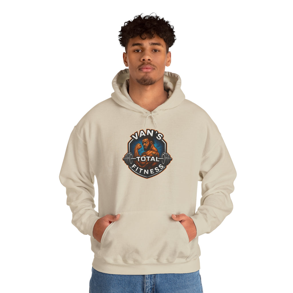 Van's Total Fitness Hoodie — Gym Logo Pullover for Trainers & Athletes