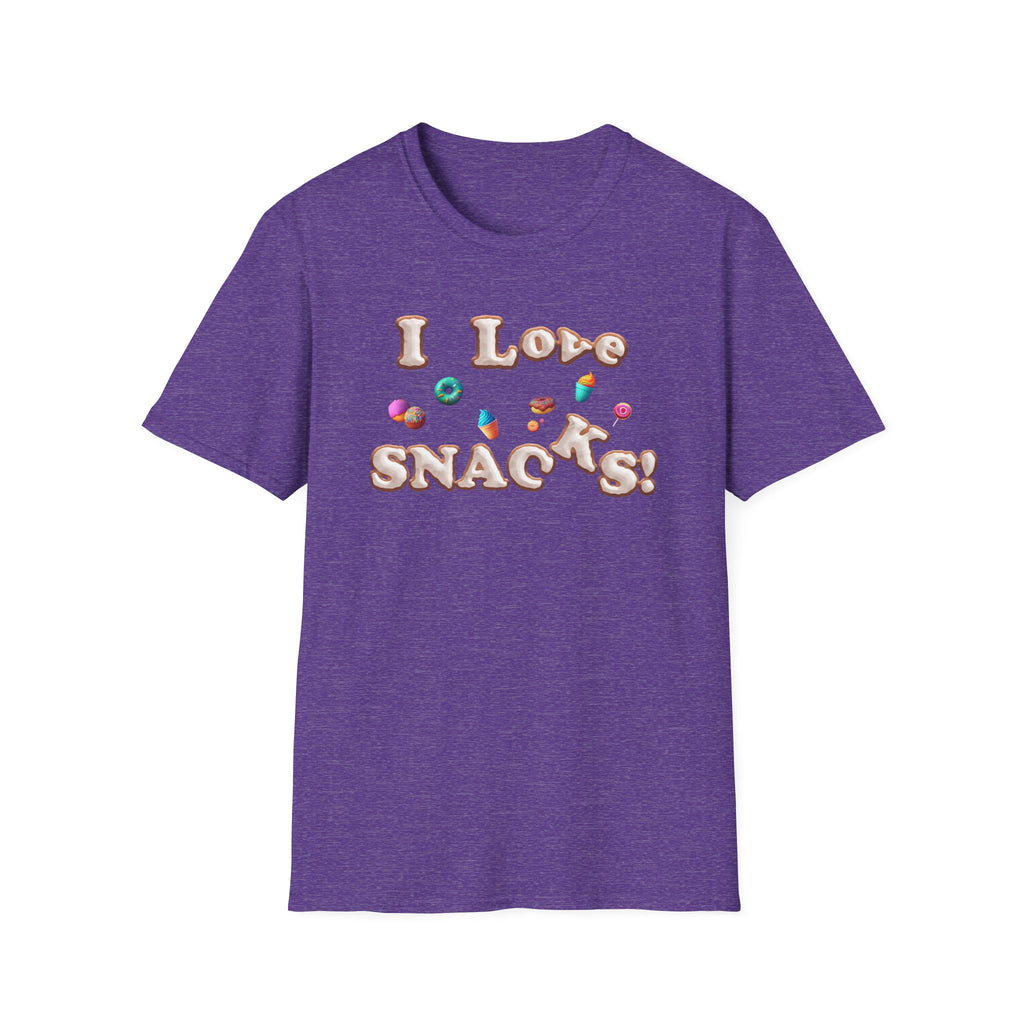 I Love Snacks T-Shirt — Cute Snack Lover Graphic Tee