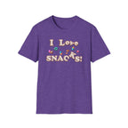 I Love Snacks T-Shirt — Cute Snack Lover Graphic Tee