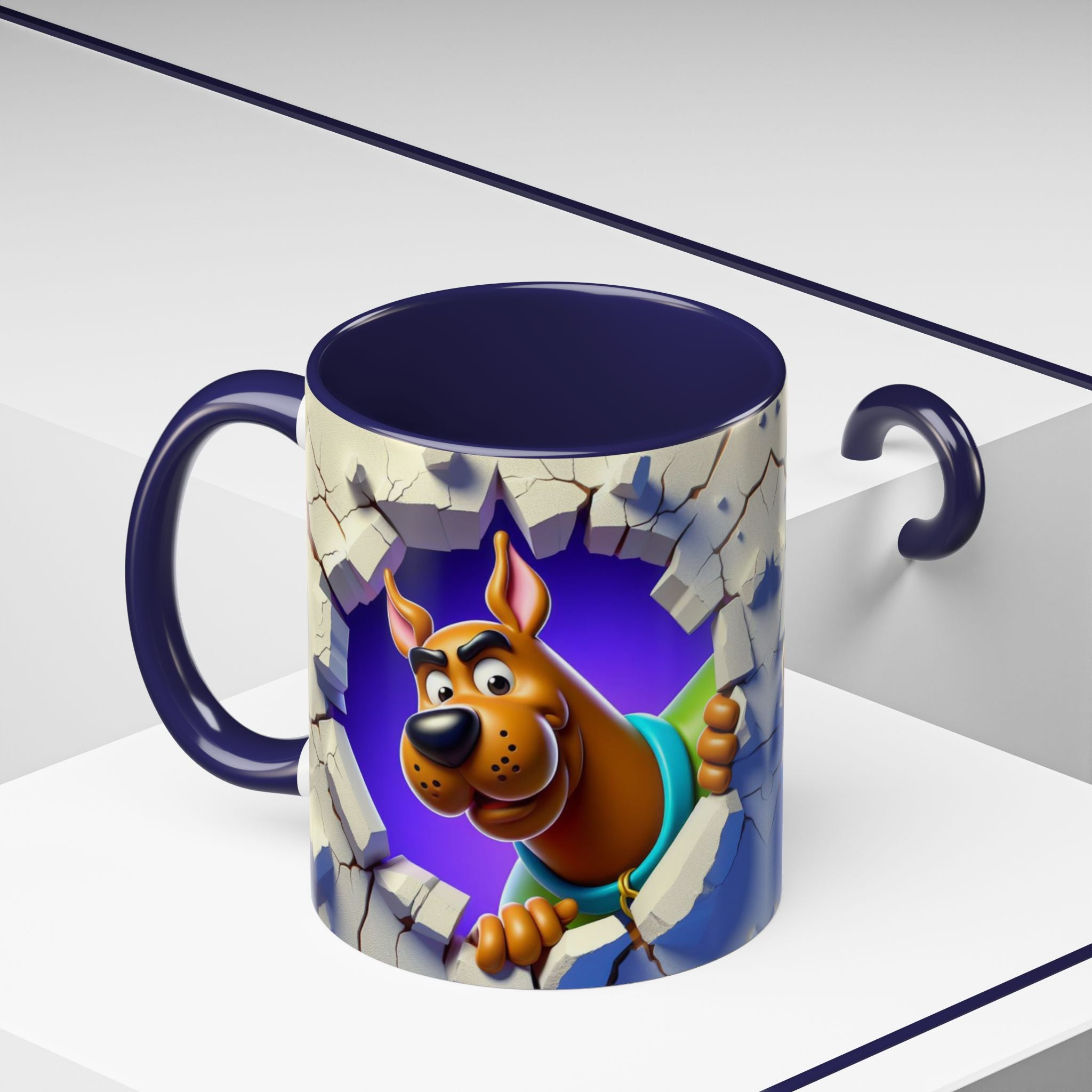 Scooby-Doo "Breaking Through" Accent Coffee Mug (11/15 oz)