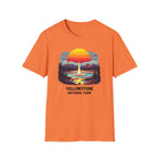 Yellowstone National Park T-Shirt — Retro Geyser Sunset Outdoor Tee