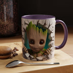 Baby Groot "Break Through" Accent Coffee Mug — Cute Guardians of the Galaxy Pop Art Gift (11/15 oz)