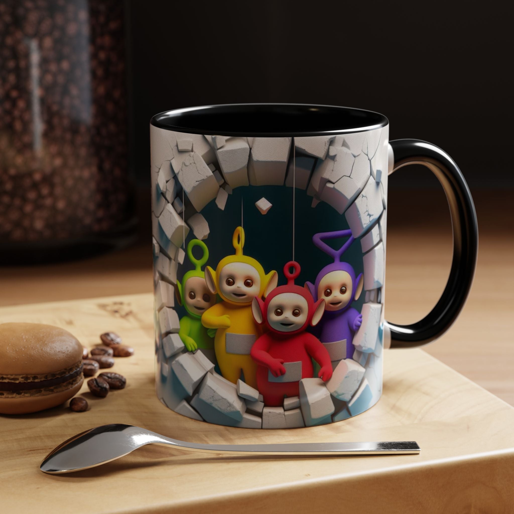Teletubbies Tunnel Coffee Mug — Cute Retro Kids TV Character Design (11/15oz)