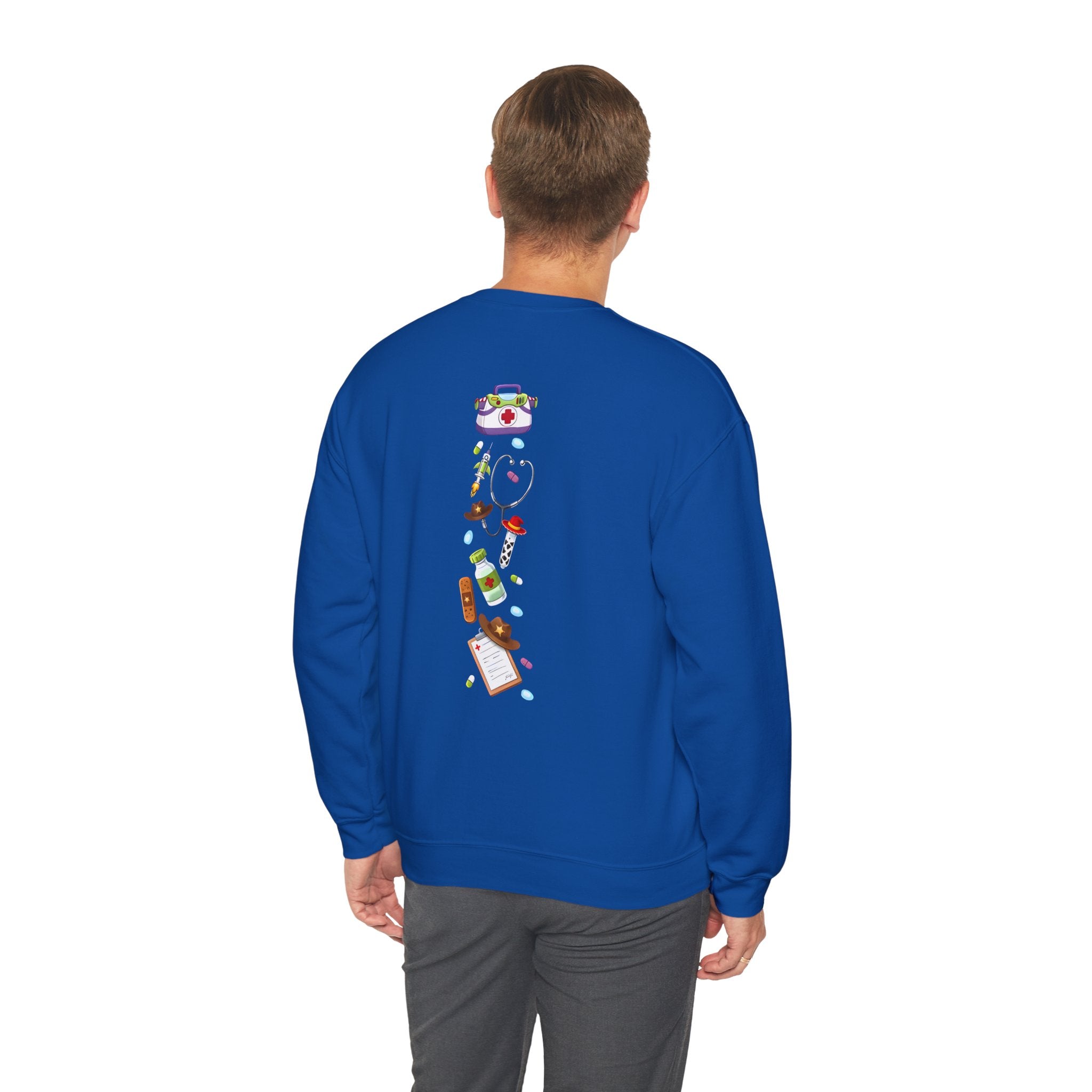 Nurse Story Sweatshirt — Cute Medical Cartoon Crewneck for Nurses