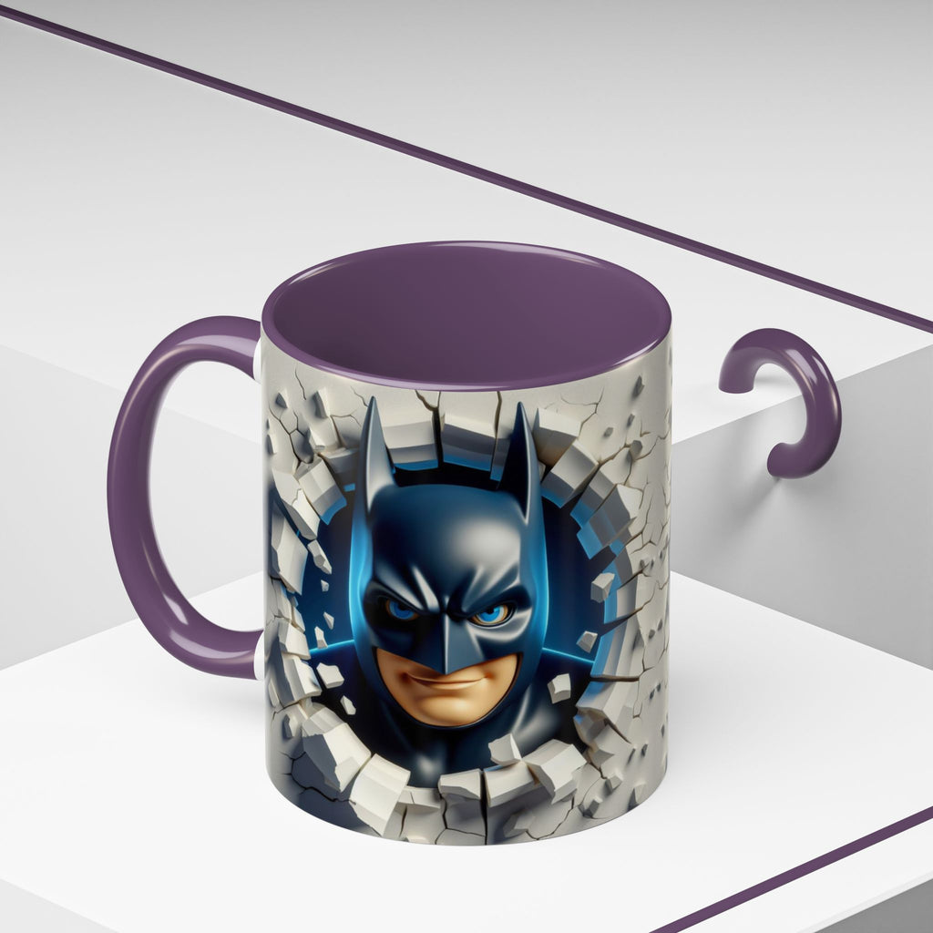 Batman "Break Through" Accent Mug — Superhero Coffee Cup (11/15oz)