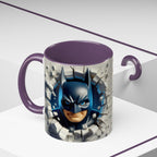 Batman "Break Through" Accent Mug — Superhero Coffee Cup (11/15oz)